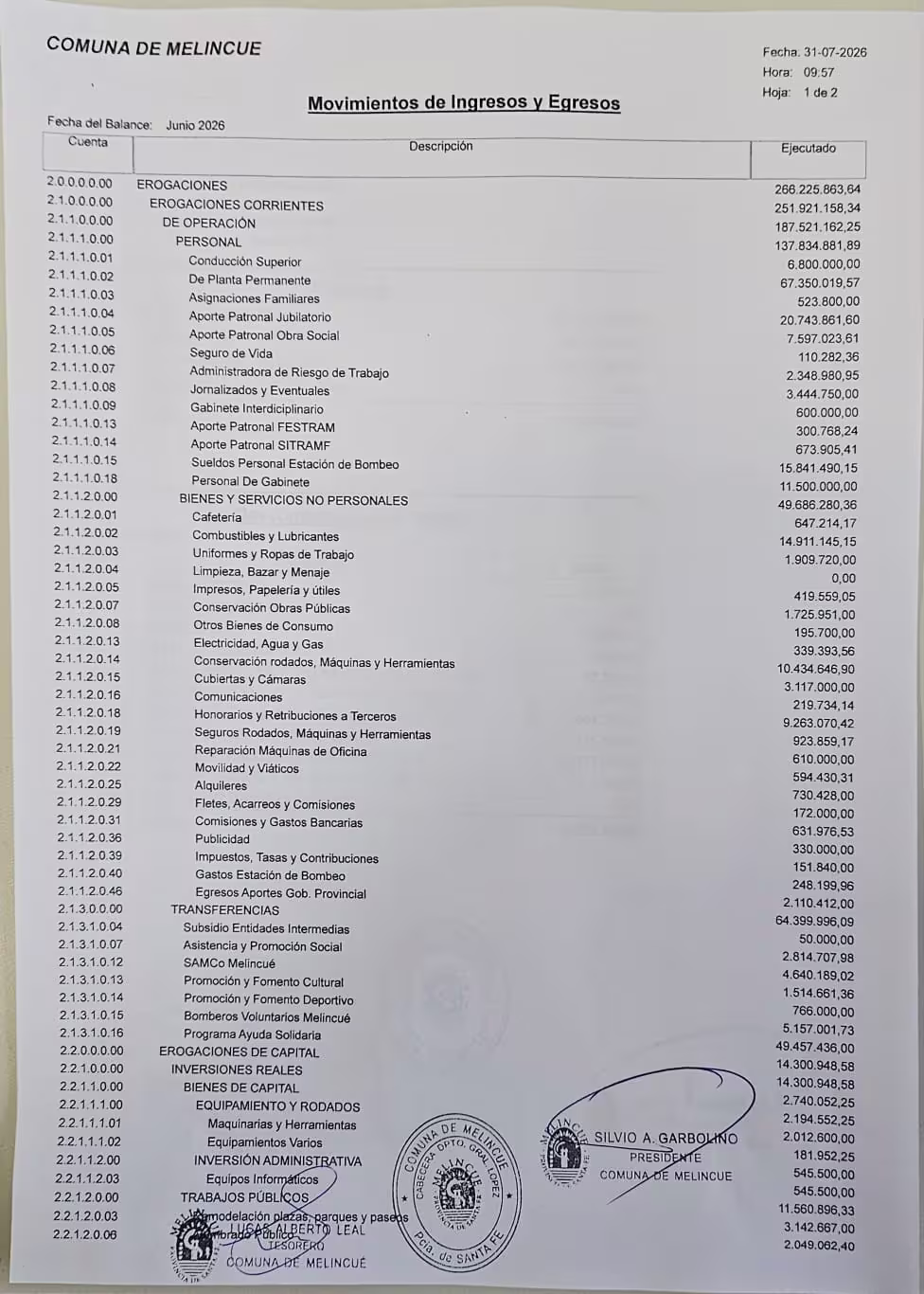 Balance Junio 2026 — hoja 2